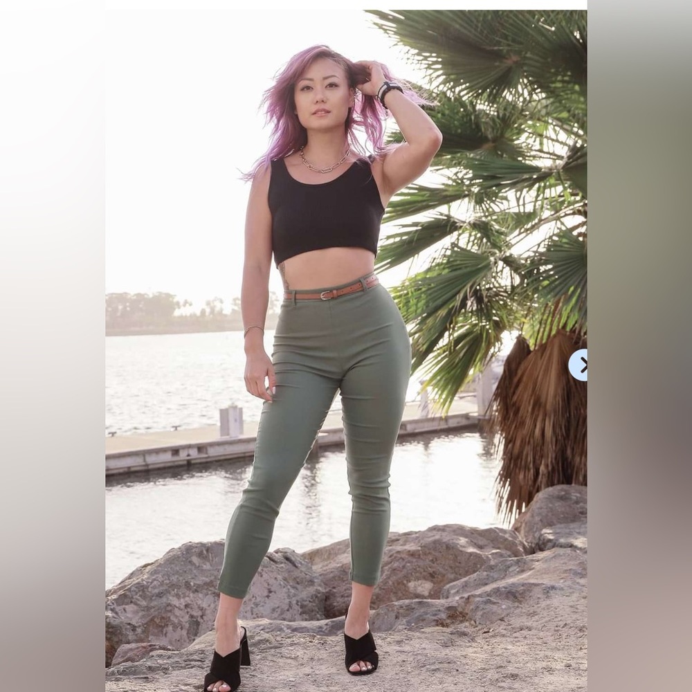 Cynthia Leu So Stretchy High Waisted Pants, size M and L